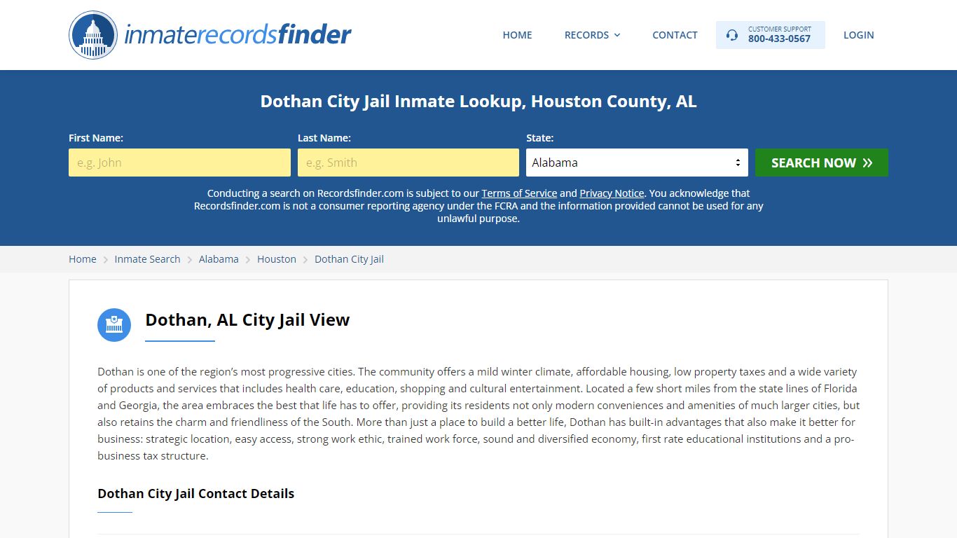 Dothan City Jail Roster & Inmate Search, Houston County, AL